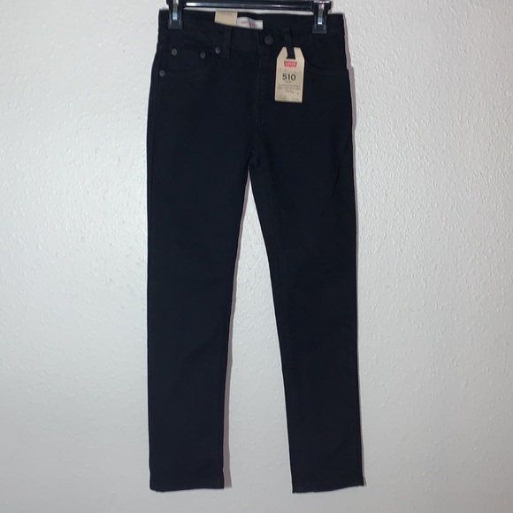 Levi’s 510 Jean’s black Sz 26x26 women’s mid-rise ankle crop skinny jeans NWT - Picture 5 of 16